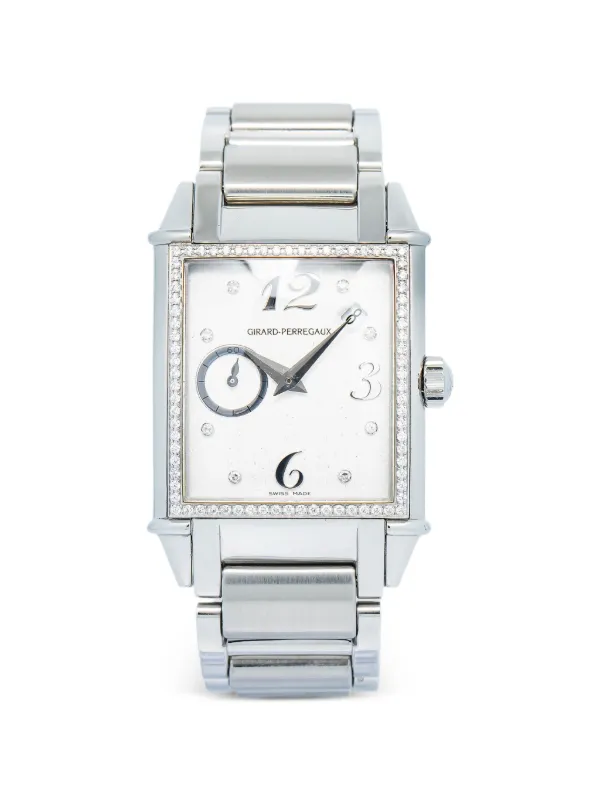 Girard-Perregaux Pre-owned 1945 Diamond 30mm Watch in White