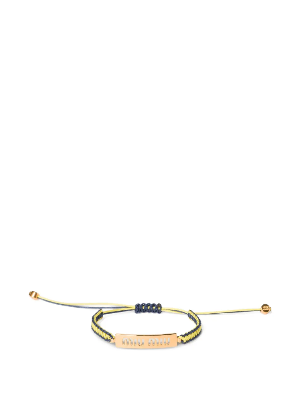 Miu Miu cotton and metal bracelet - Rosa