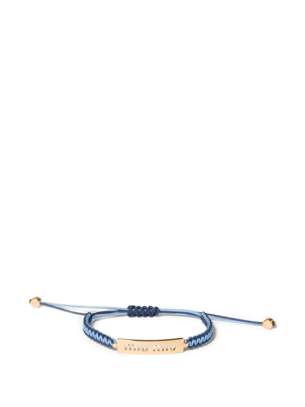 Miu Miu cotton and metal bracelet - Oro