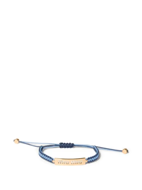 Miu Miu cotton and metal bracelet