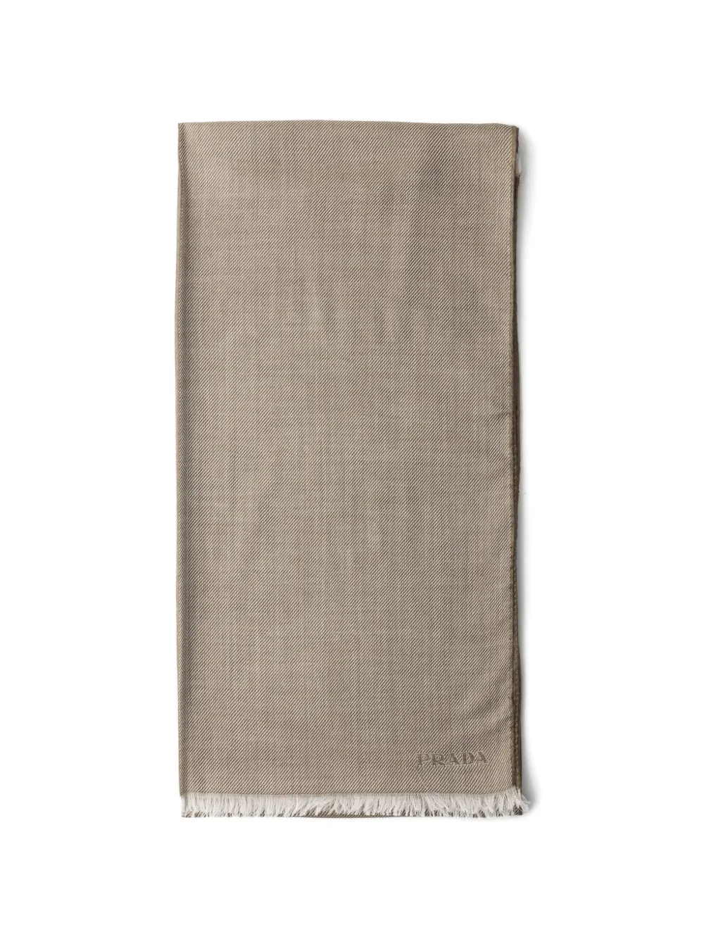 Prada cashmere, wool and silk scarf - Verde