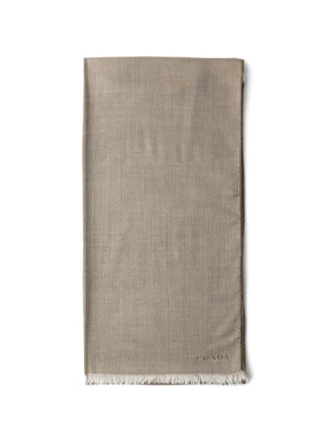 Prada cashmere, wool and silk scarf