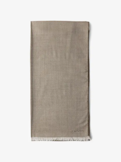 Prada cashmere, wool and silk scarf