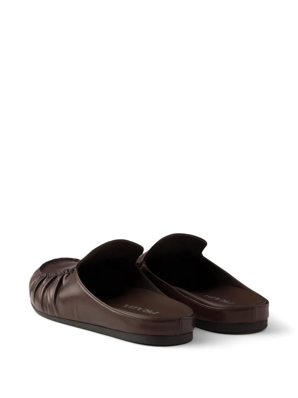 Prada Leren muiltjes Bruin