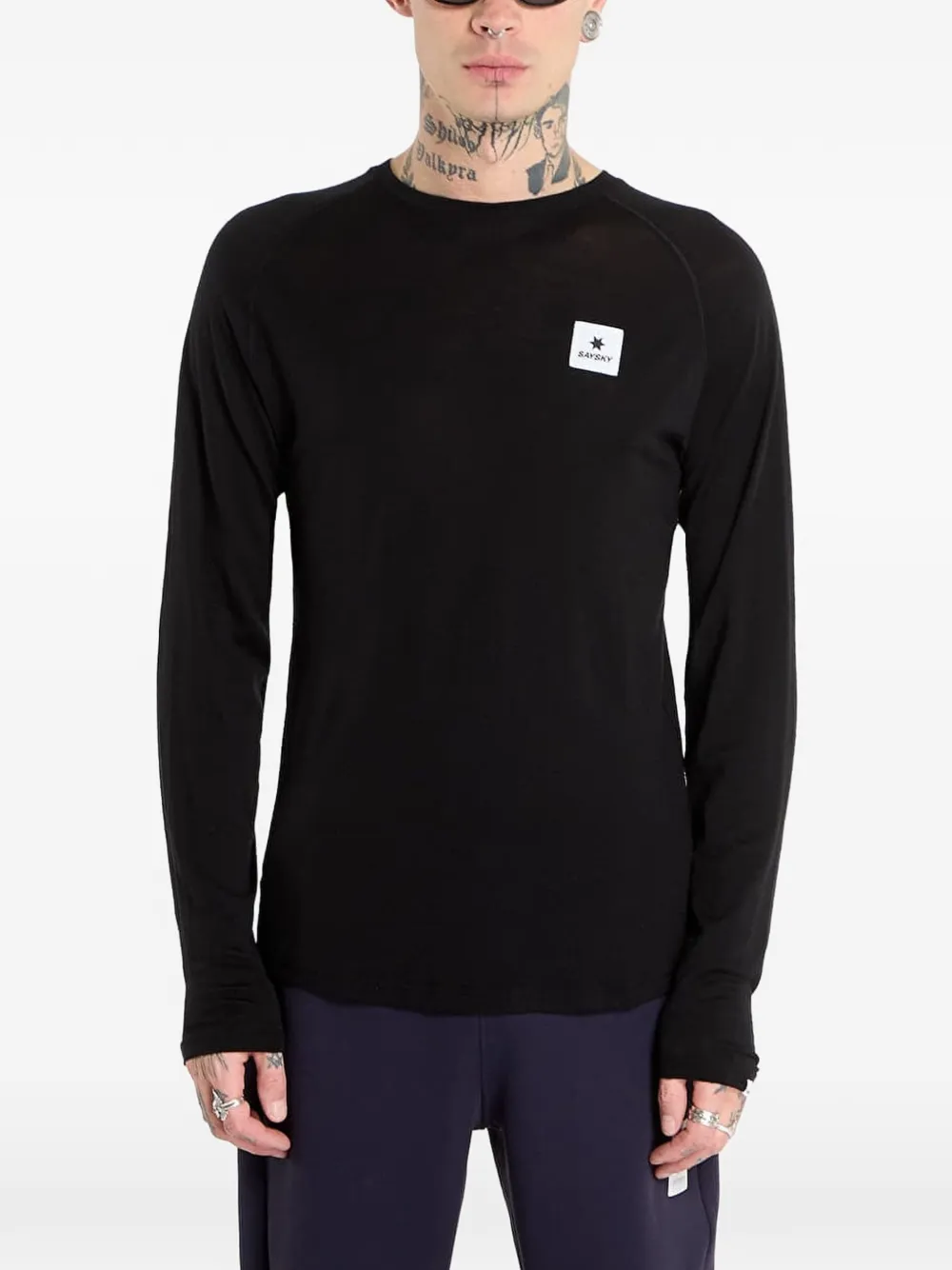 SAYSKY long sleeve base layer T-shirt - Nero