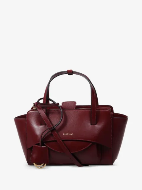 HIDESINS logo-stamp leather tote bag