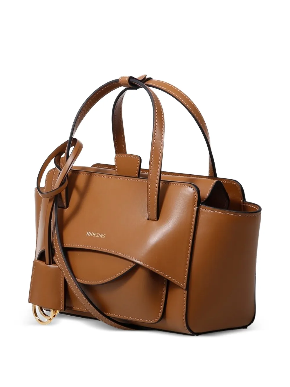  Hidesins Small Flap Tote Bag - Brown 