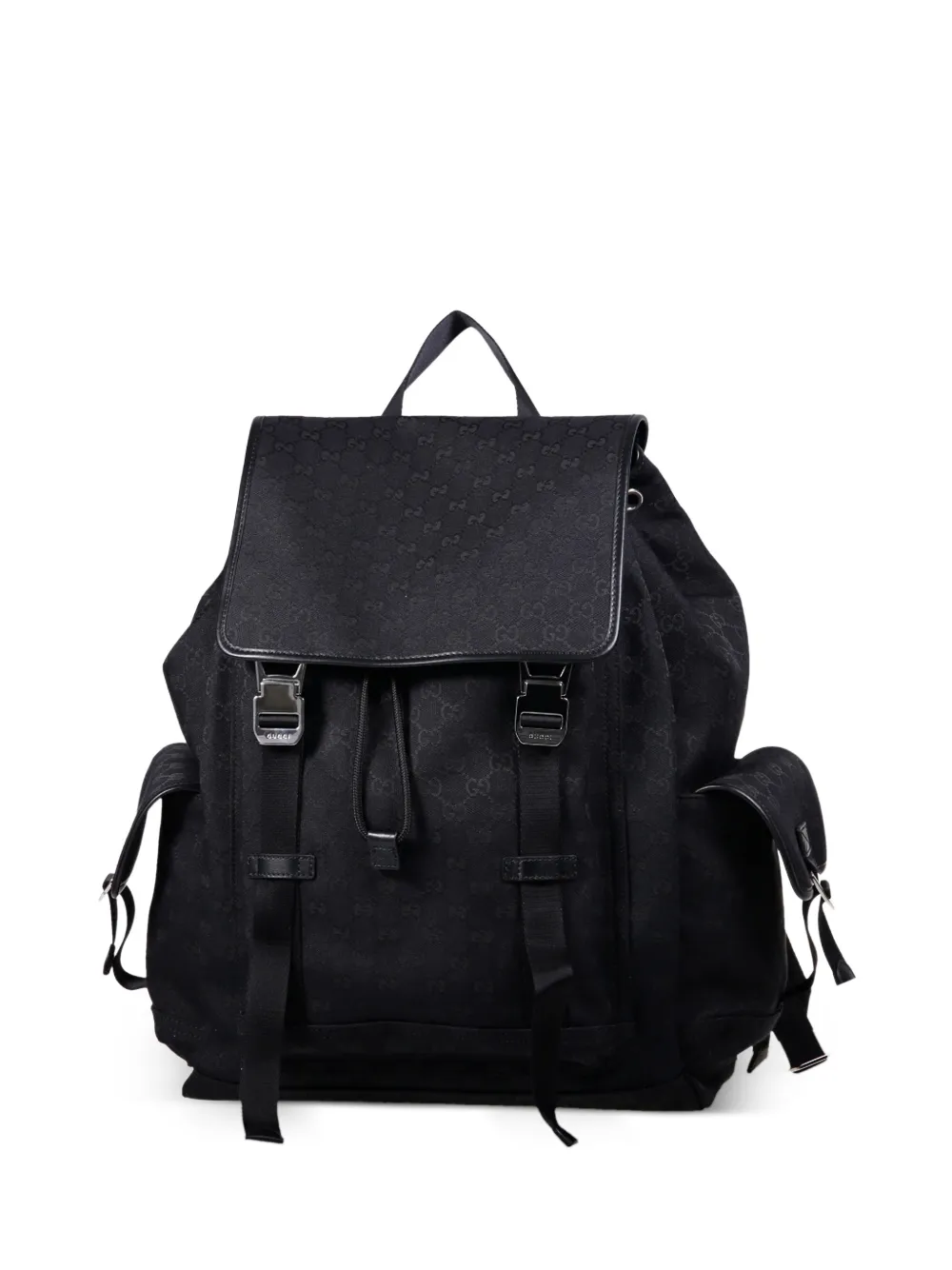 Gucci large GG canvas backpack - Schwarz