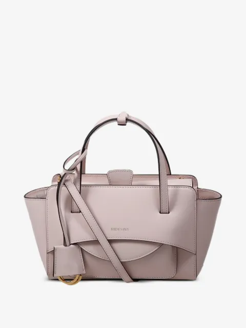 HIDESINS top-handle leather tote bag