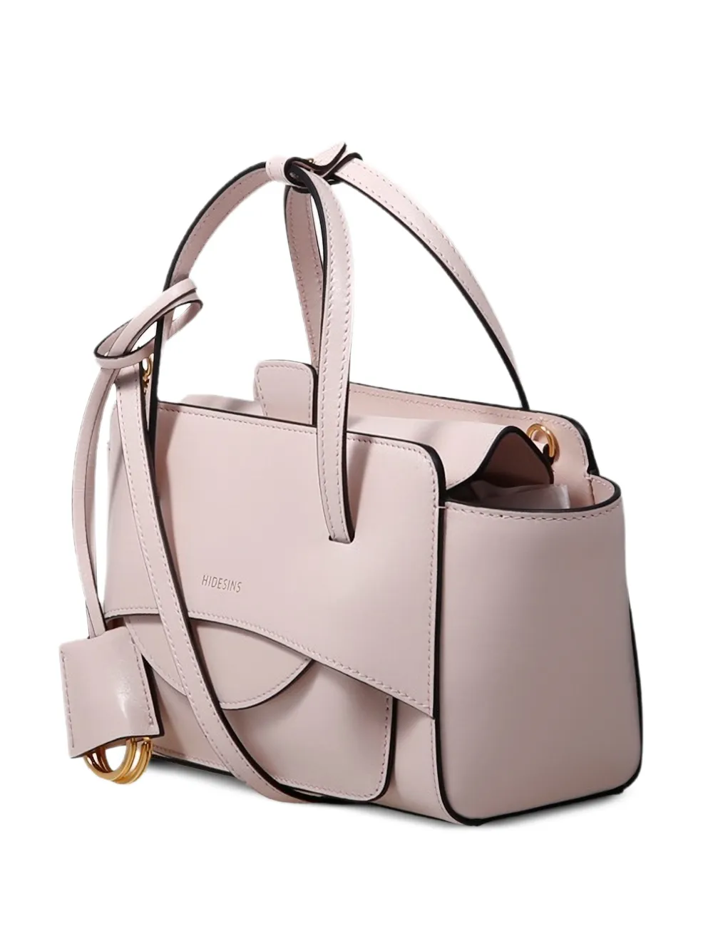  Hidesins Top-handle Leather Tote Bag - Pink 