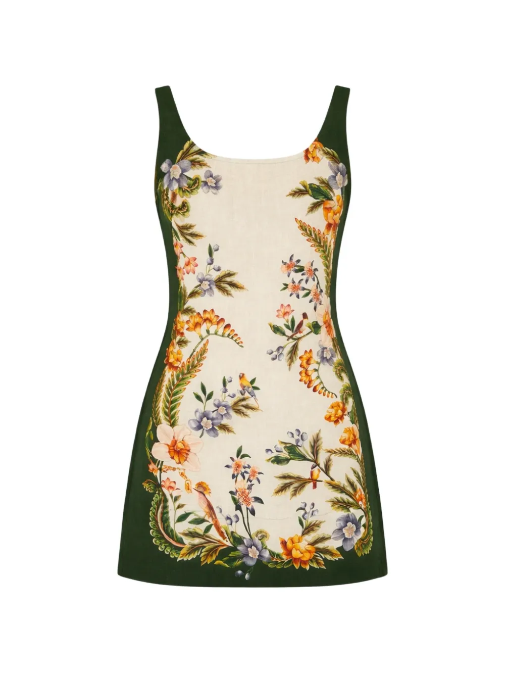 FARM Rio floral-print mini dress - Toni neutri