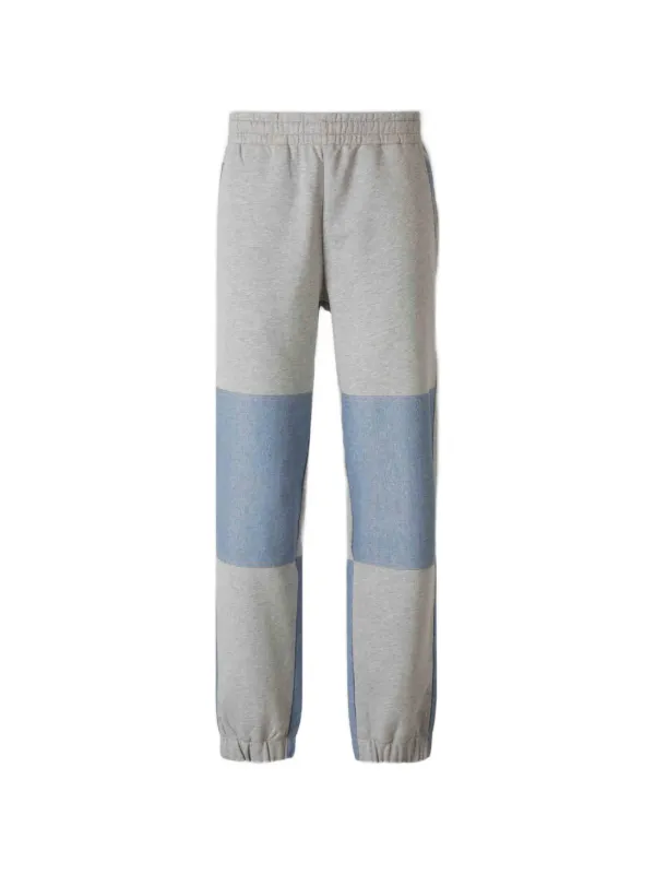 Moncler Grenoble Chambray Panelled Pocket Track Pants in Grey