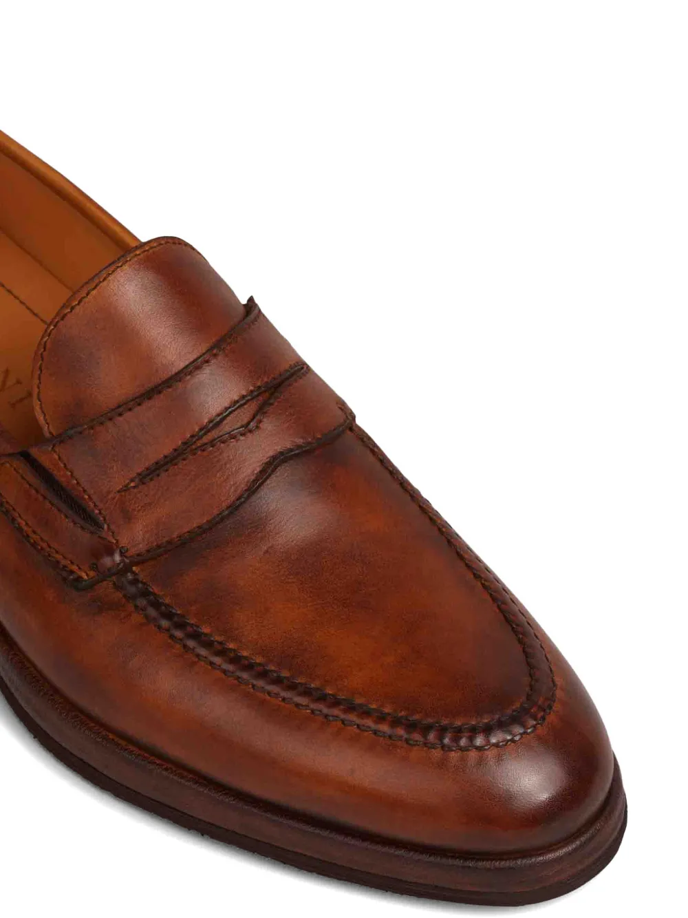Bontoni Welt zijden loafers Bruin