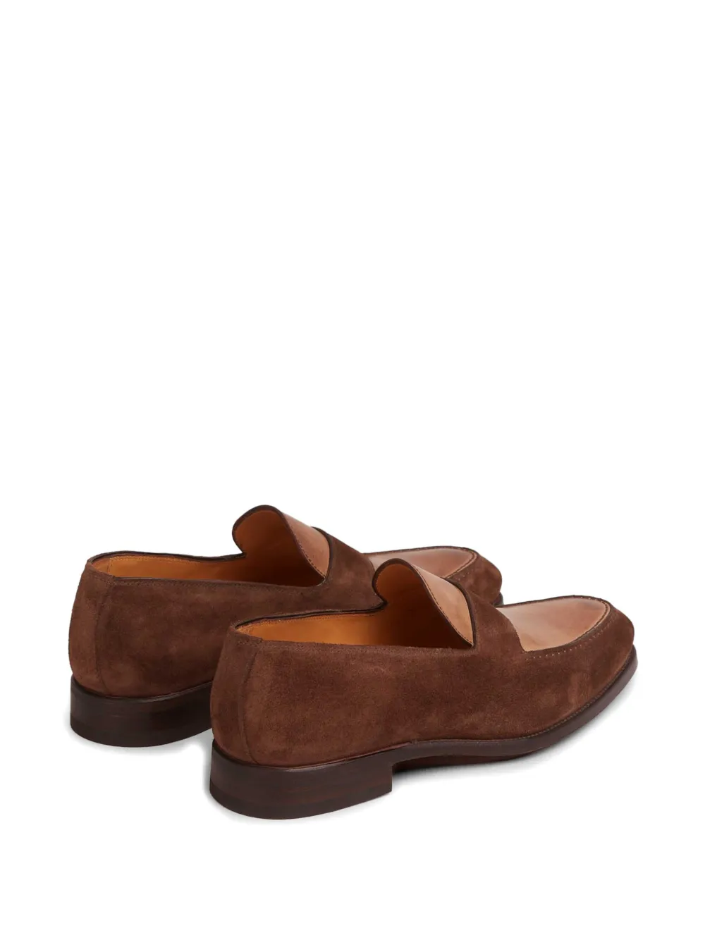 Bontoni Leren loafers met vlakken Bruin
