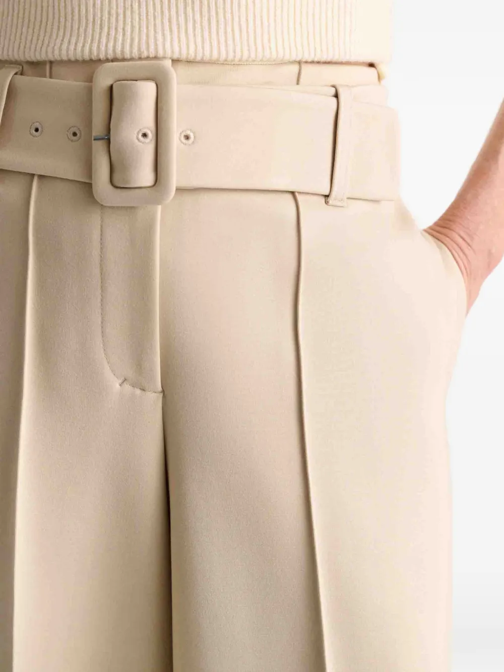 Dorothee Schumacher Emotional Essence broek met ceintuur Beige