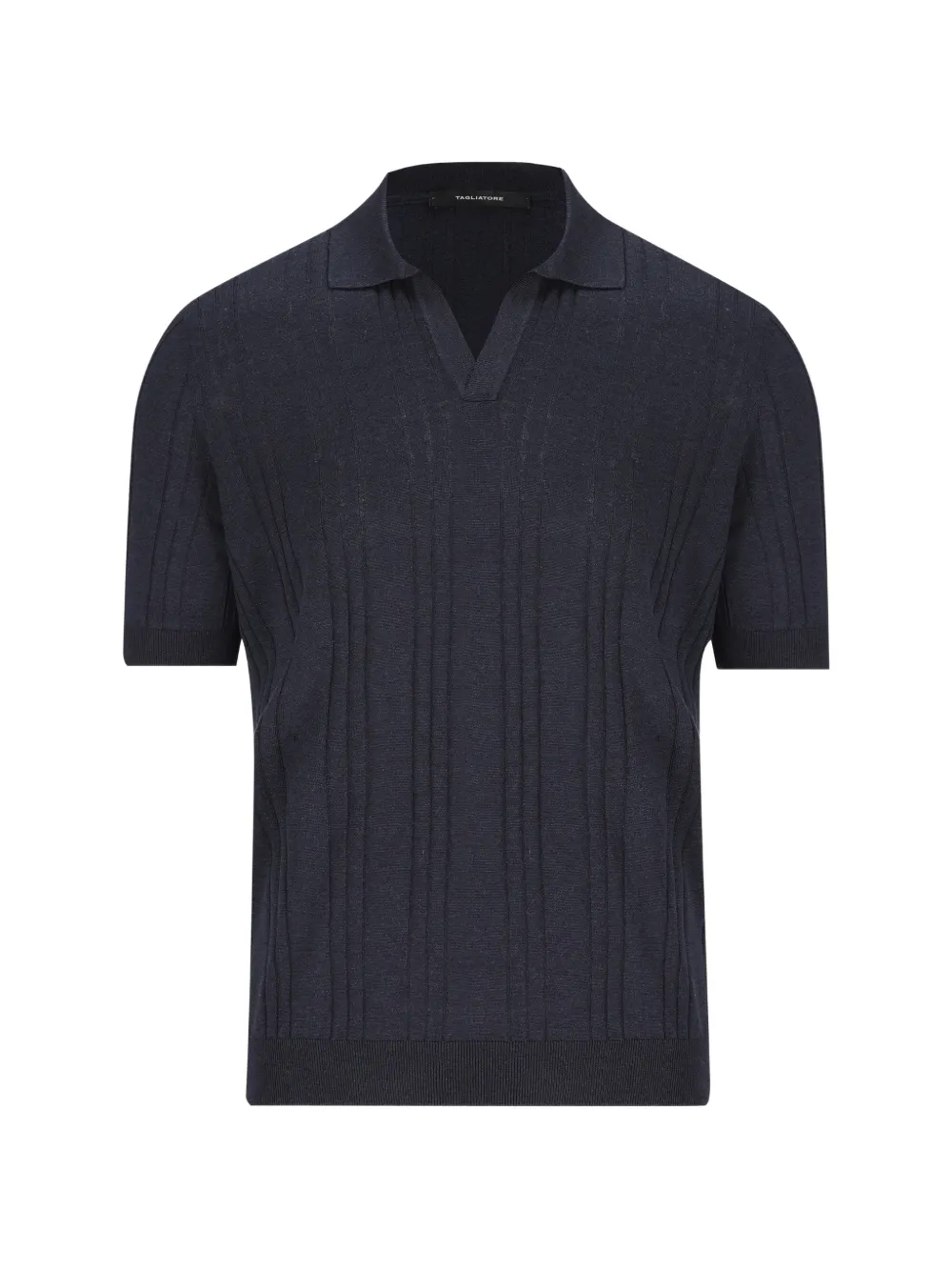 Tagliatore ribbed V-neck T-shirt - Blu