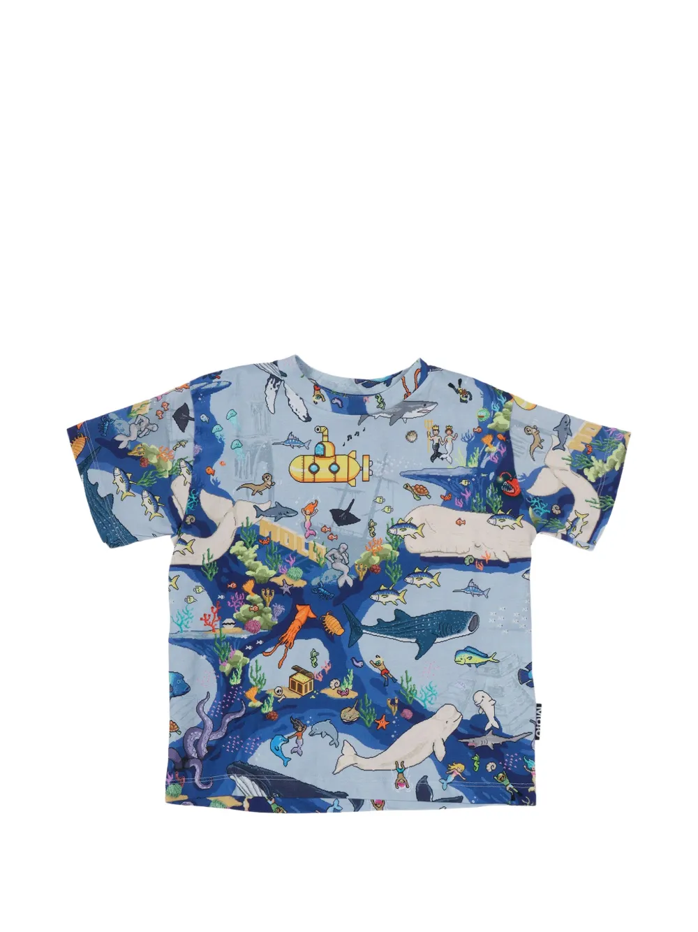 Molo Riley graphic-print T-shirt - Blau