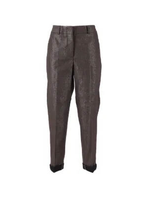 Brunello Cucinelli ストレートパンツ | ブラウン | FARFETCH JP