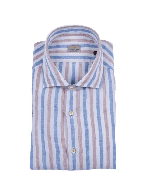 Sonrisa vertical-stripe spread-collar shirt