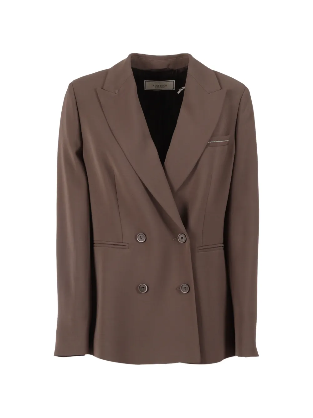 Peserico double-breasted jacket - Marrone