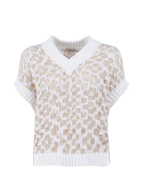 Peserico knitted V-neck vest