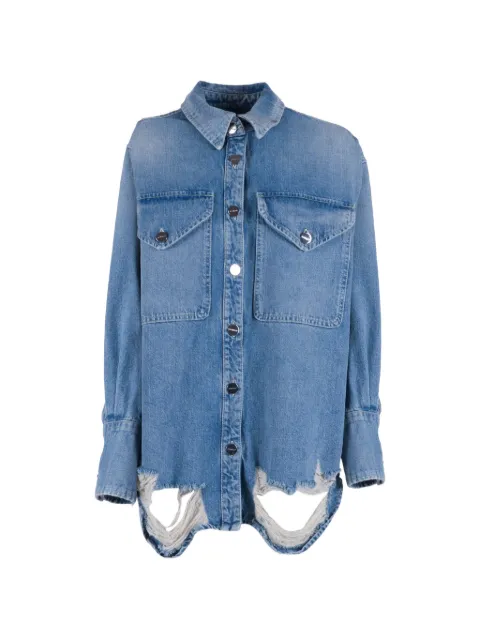 DONDUP distressed-finish shirt