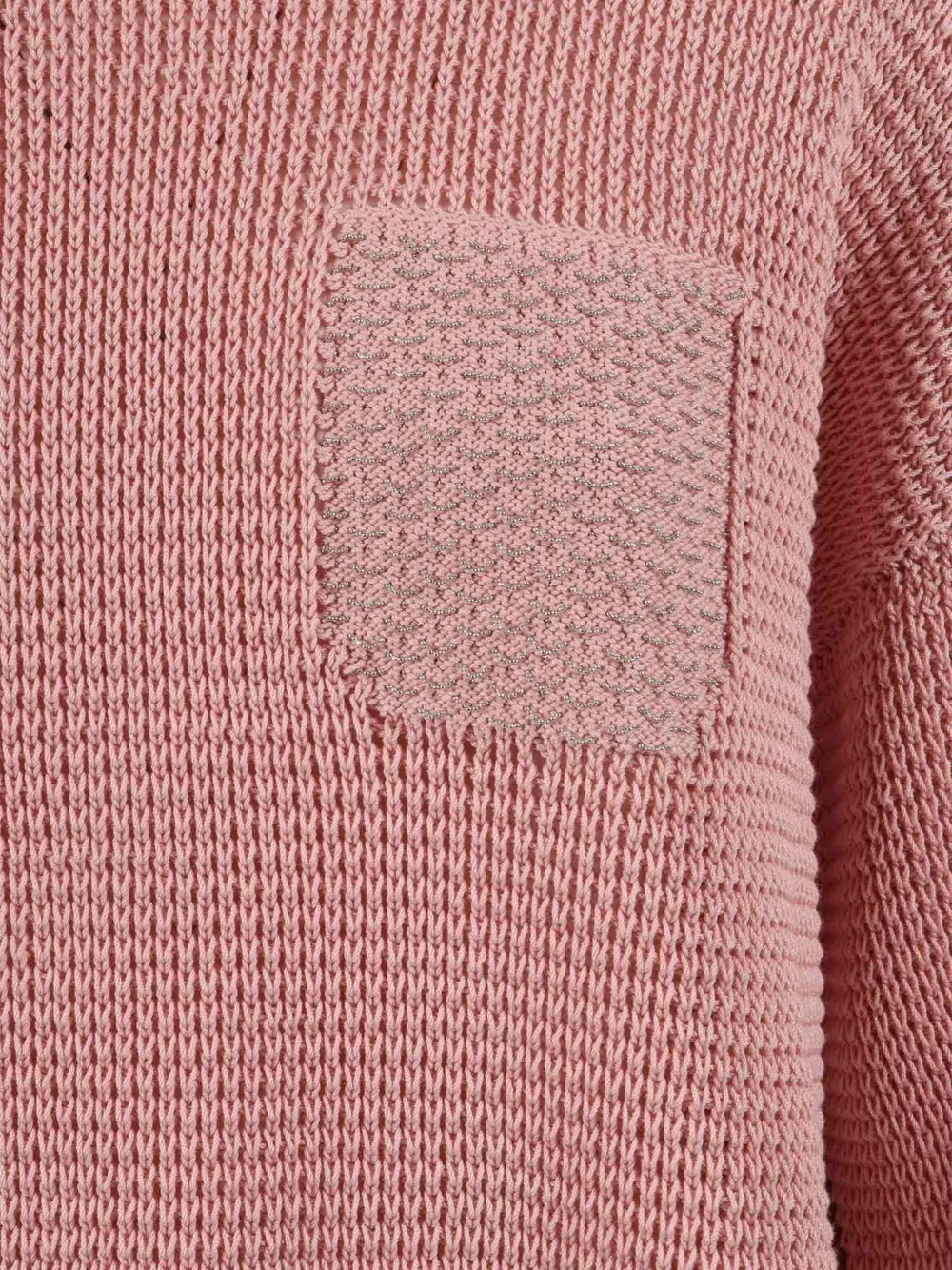  Peserico Long-sleeve Pocket Sweater - Pink 