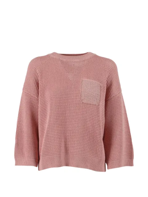 Peserico long-sleeve pocket sweater