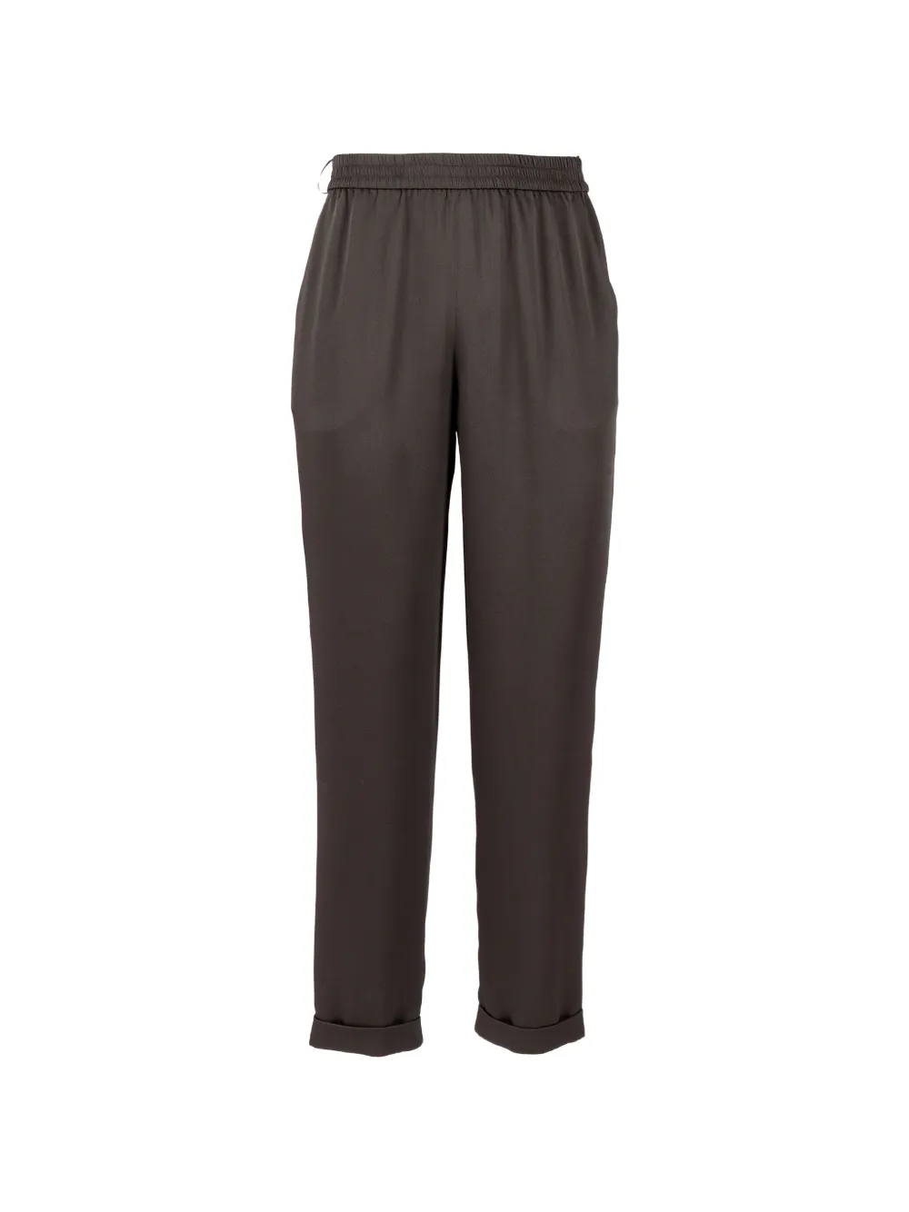 Emporio Armani elasticated tapered trousers - Marrone