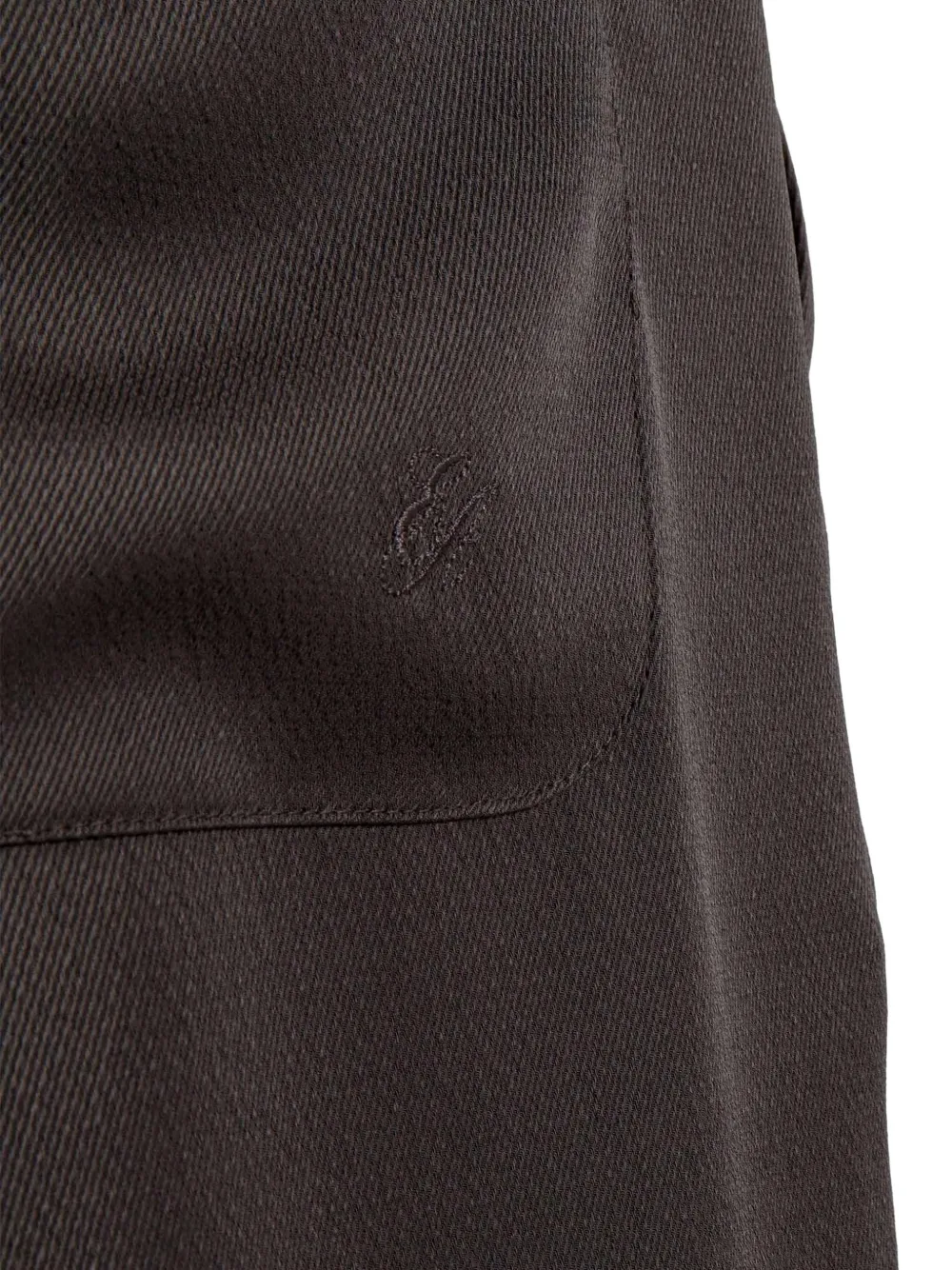 Emporio Armani Broek met toelopende pijpen Bruin
