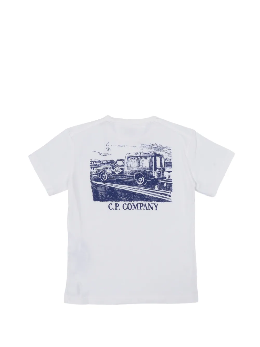 C.P. Company Kids T-shirt met grafische print Wit