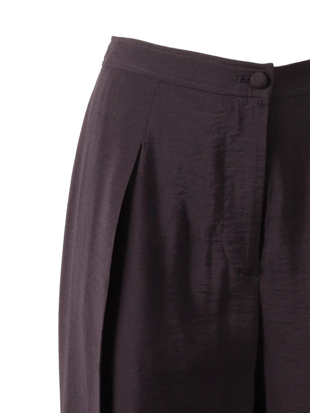 Emporio Armani Broek met wijde pijpen Bruin