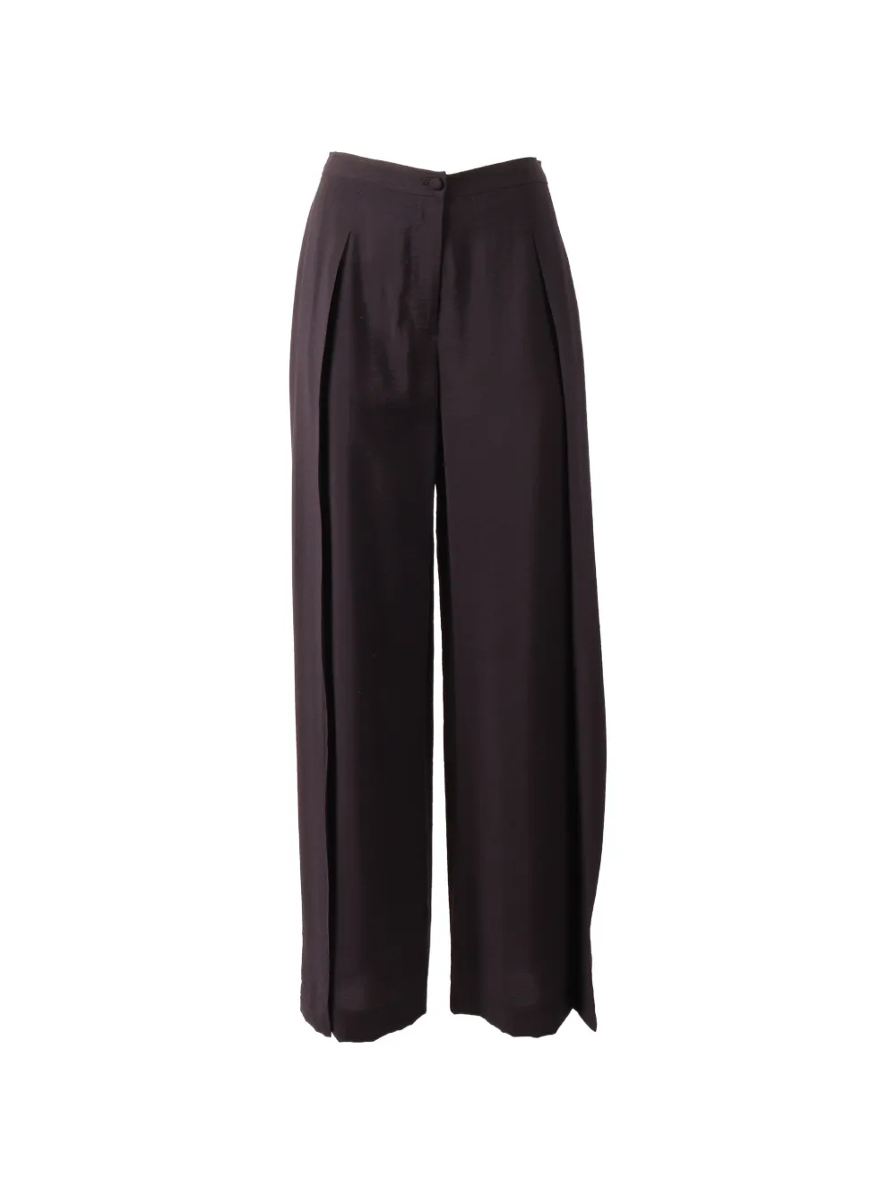 Emporio Armani wide-leg trousers - Marrone