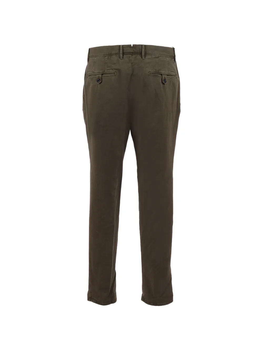 Incotex Broek met toelopende pijpen en geplooide voorkant Groen