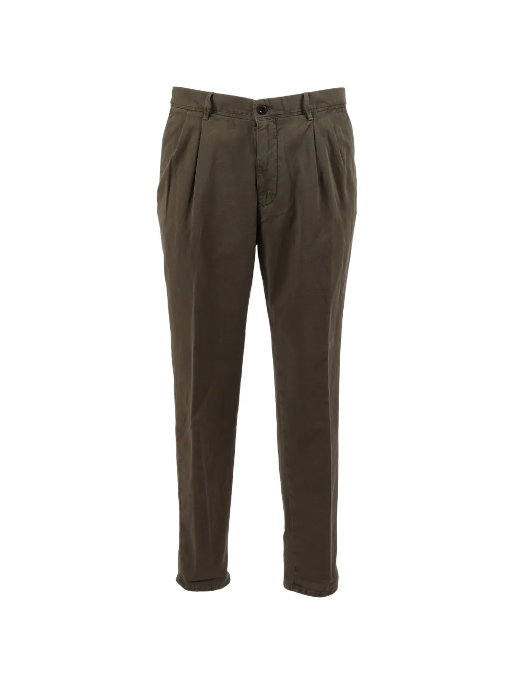 Incotex pleated-front tapered trousers - Verde