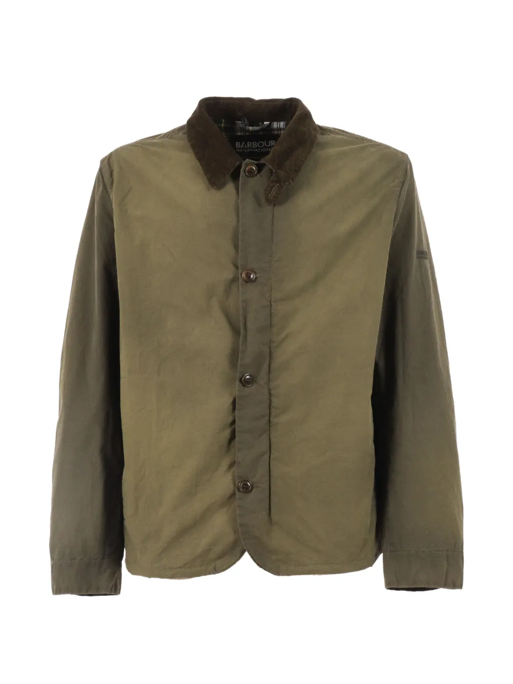 Barbour corduroy collar jacket - Verde