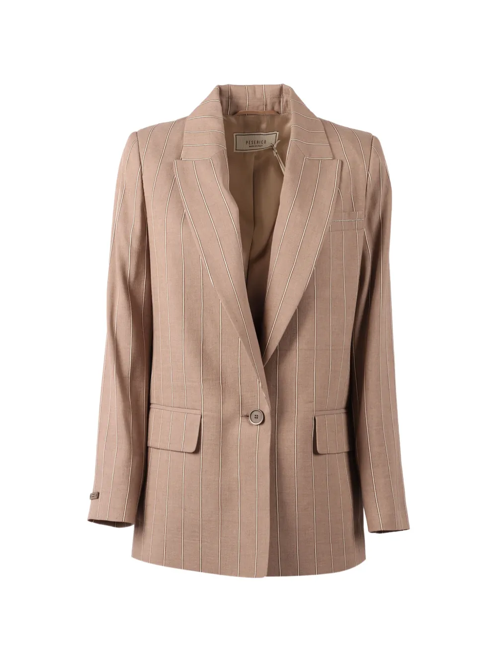 Peserico striped blazer - Toni neutri