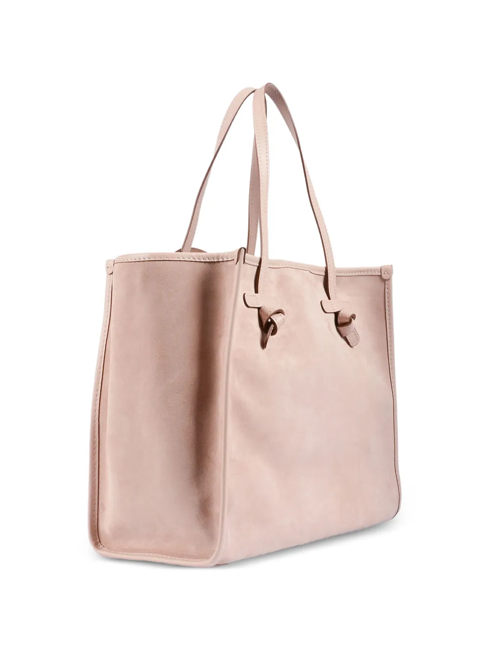 GIANNI CHIARINI Leren schoudertas met geknoopt detail Roze