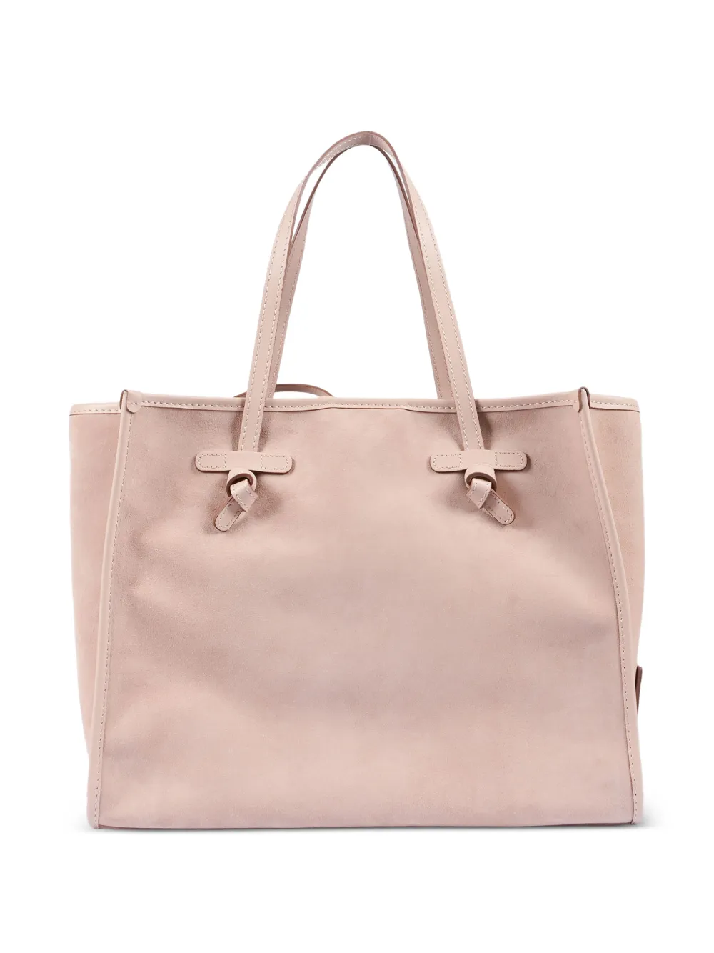 GIANNI CHIARINI Leren schoudertas met geknoopt detail Roze
