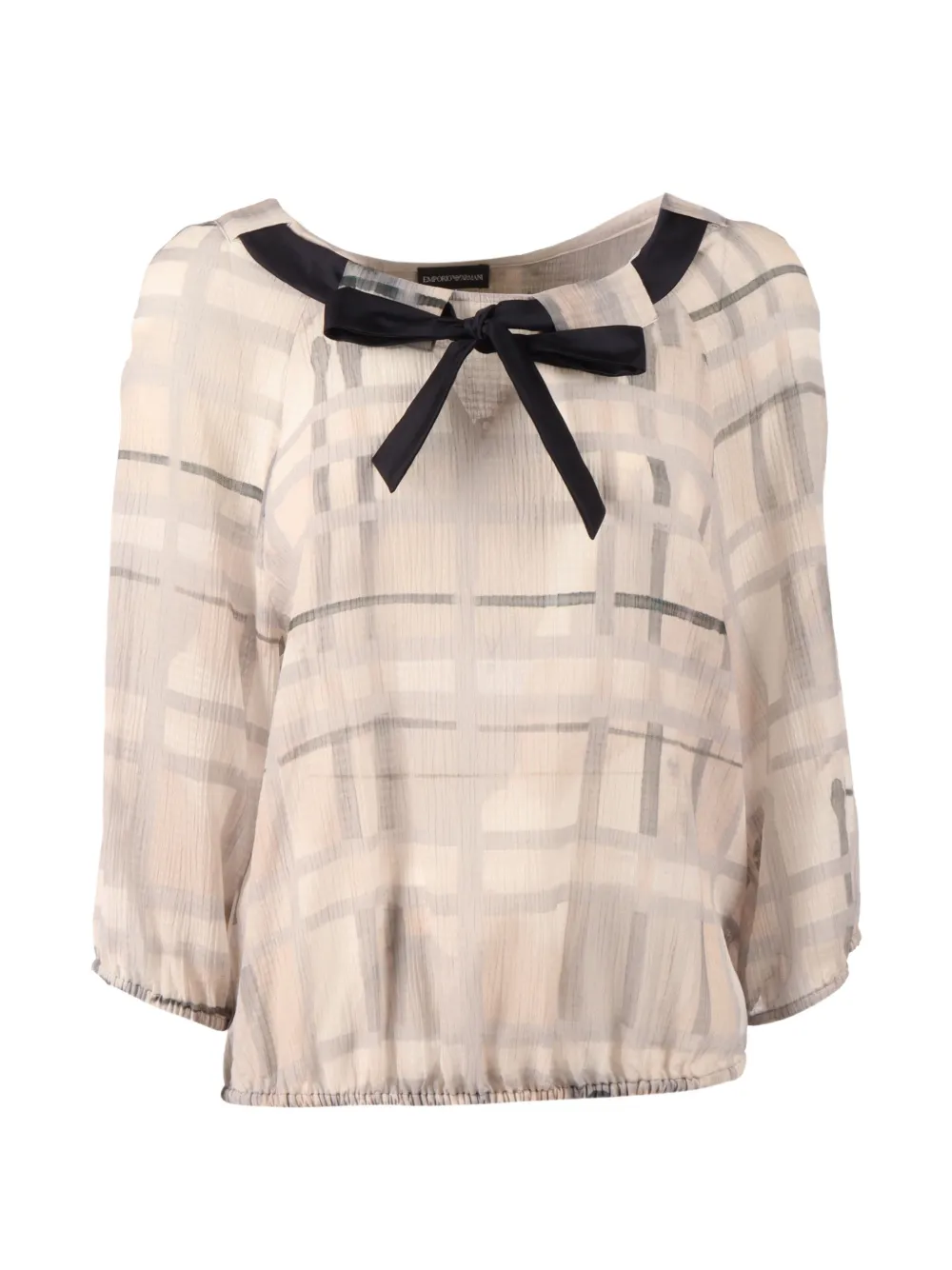 Emporio Armani Blusa a quadri - Toni neutri
