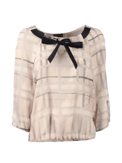 Emporio Armani blouse à carreaux