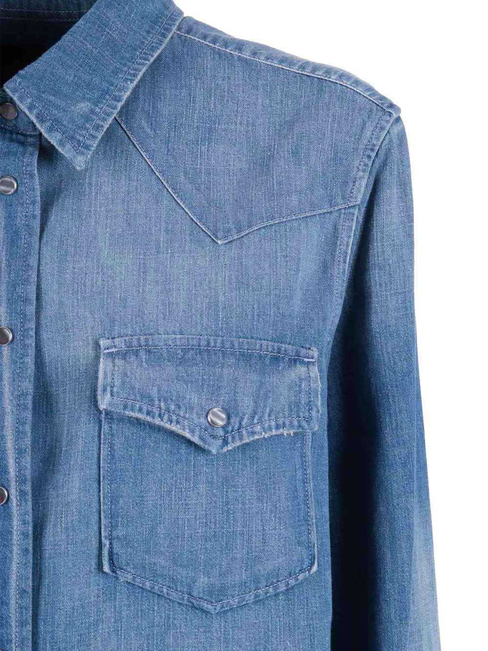  Dondup Camisa Con Bolsillos De Parche - Azul 