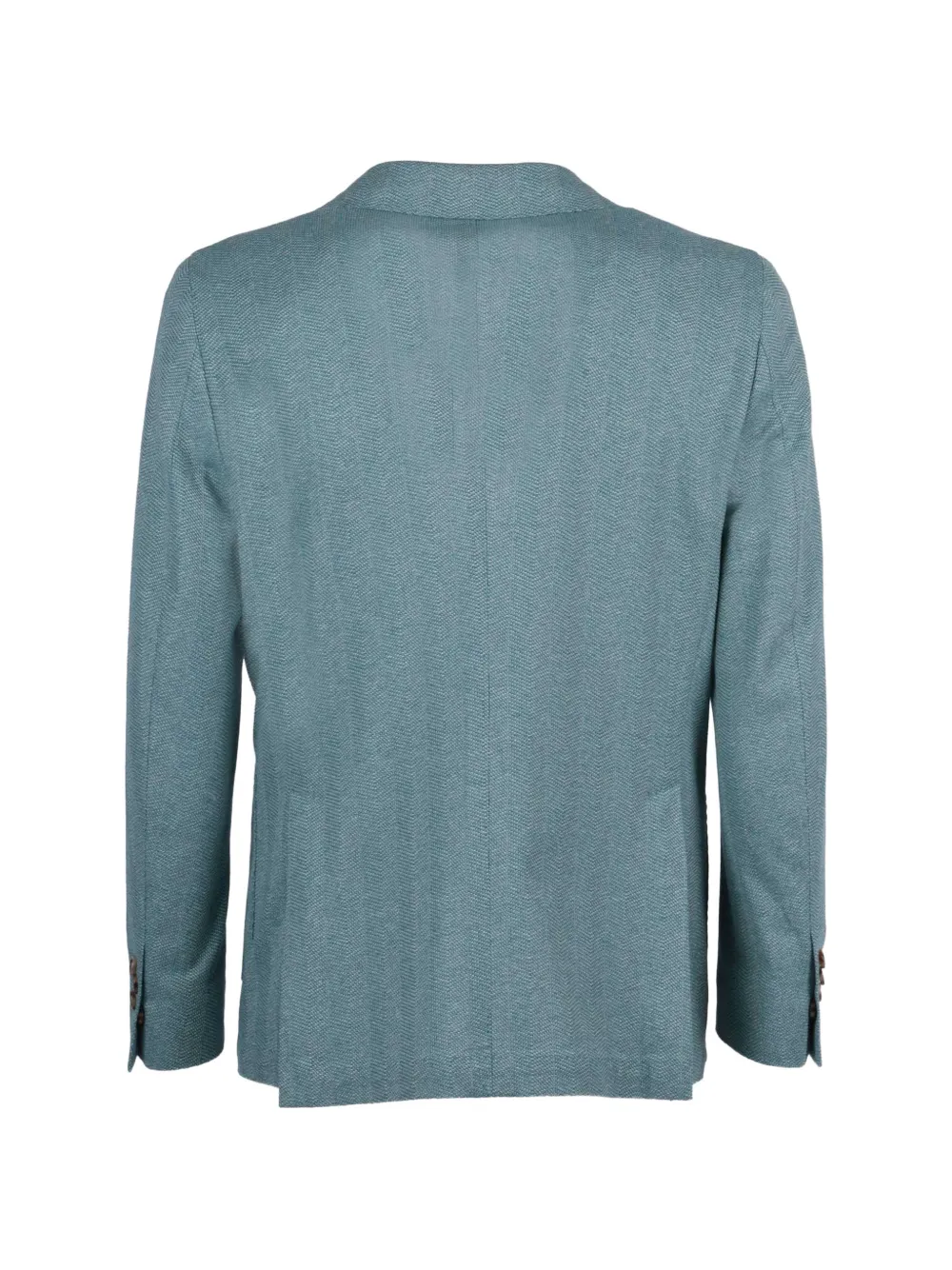 Brera Blazer met enkele rij knopen en visgraat-patroon Groen