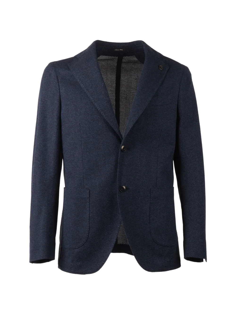 Brera single-breasted cotton jacket - Blau