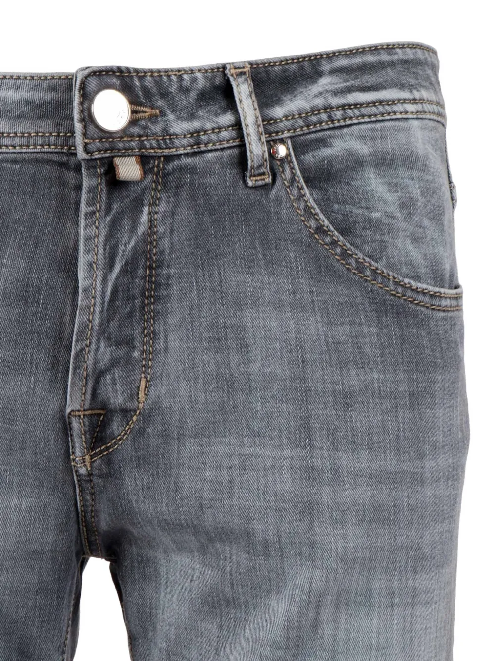  Jacob Cohën Cropped Slim Jeans - Grey 