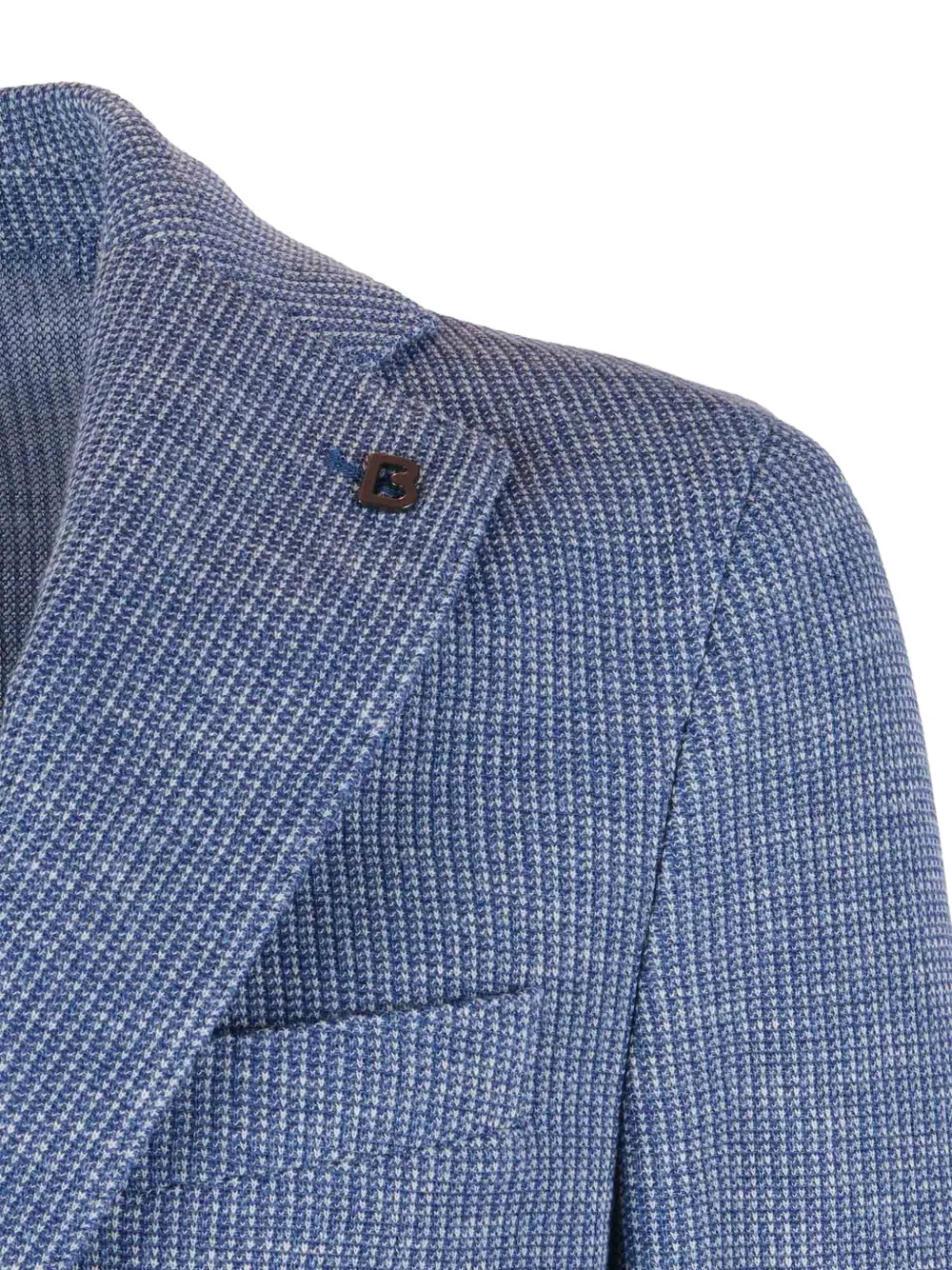  Brera Mélange-effect Blazer - Blue 