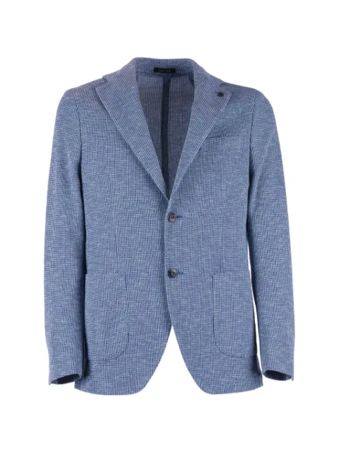 Brera mélange-effect blazer