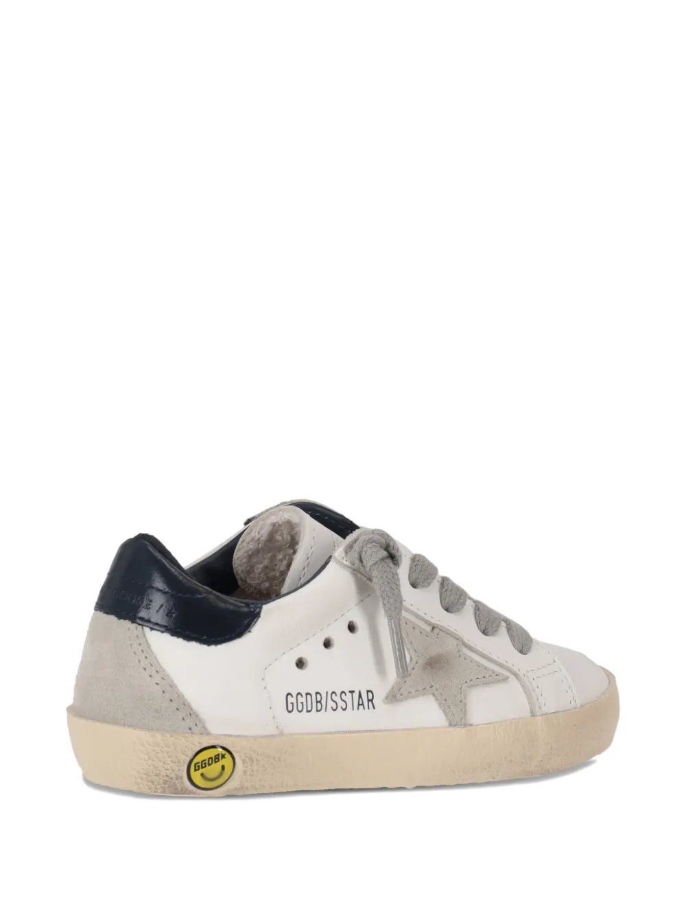 Golden Goose Kids Leren sneakers met sterdetail Wit