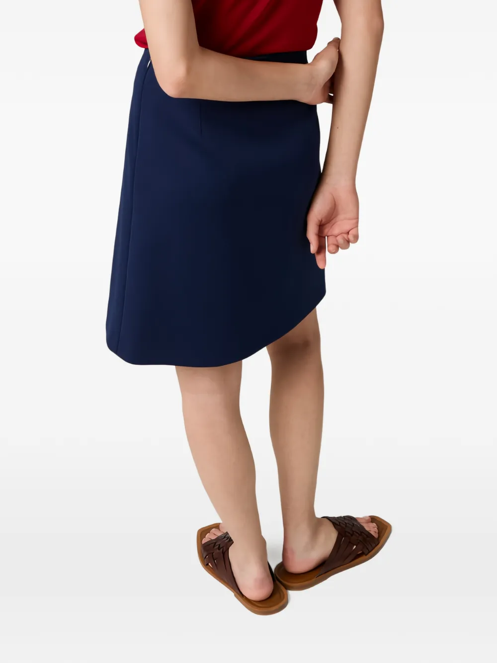  Miu Miu Pleated Mini Skirt - Blue 