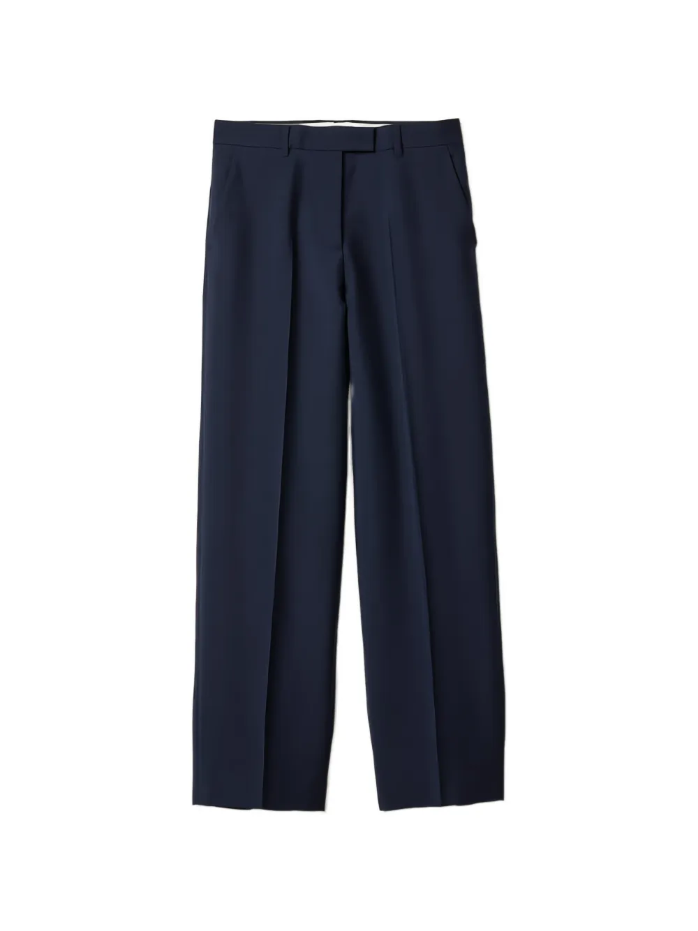 Miu Miu Pantaloni con logo - Blu